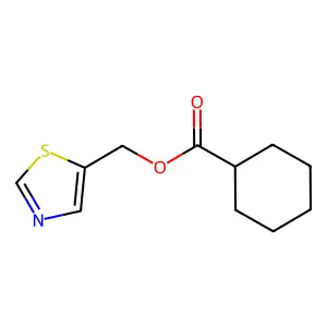 1,3-Thiazol-5-ylmethyl cyclohexanecarboxylate structure