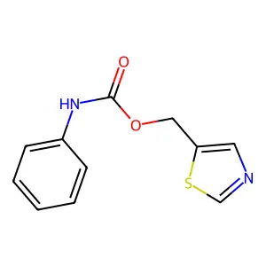 1,3-thiazol-5-ylmethyl N-phenylcarbamate structure