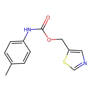 1,3-thiazol-5-ylmethyl N-(4-methylphenyl)carbamate structure
