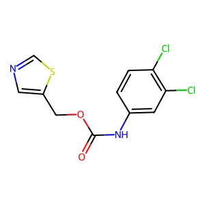 1,3-thiazol-5-ylmethyl N-(3,4-dichlorophenyl)carbamate structure