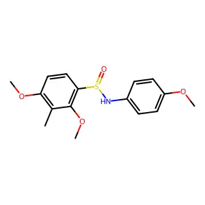 2,4-dimethoxy-N-(4-methoxyphenyl)-3-methylbenzenesulfinamide structure
