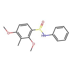 2,4-dimethoxy-3-methyl-N-phenylbenzenesulfinamide structure