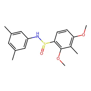 N-(3,5-dimethylphenyl)-2,4-dimethoxy-3-methylbenzenesulfinamide structure