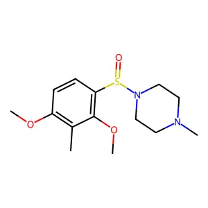 1-[(2,4-Dimethoxy-3-methylphenyl)sulfinyl]-4-methylpiperazine structure