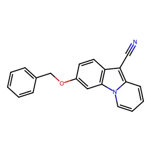 3-(Benzyloxy)pyrido[1,2-a]indole-10-carbonitrile structure