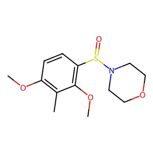 4-[(2,4-Dimethoxy-3-methylphenyl)sulfinyl]morpholine structure