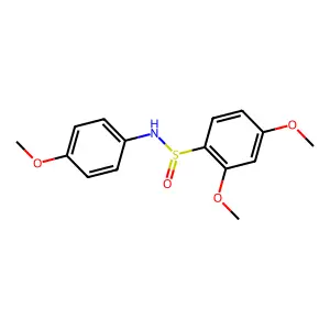 2,4-dimethoxy-N-(4-methoxyphenyl)benzenesulfinamide structure