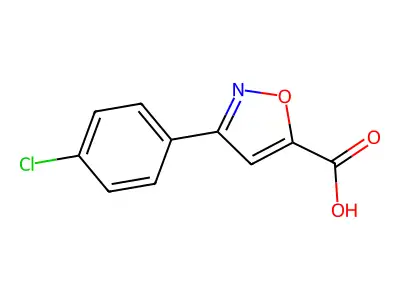 5-(4-Chlorophenyl)isoxazole-3-carboxylic acid structure