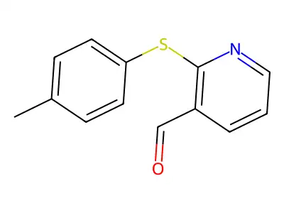 2-[(4-Methylphenyl)sulfanyl]nicotinaldehyde structure