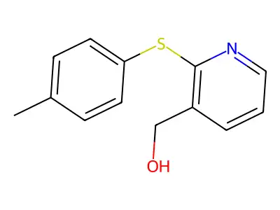 {2-[(4-Methylphenyl)sulfanyl]-3-pyridinyl}methanol structure