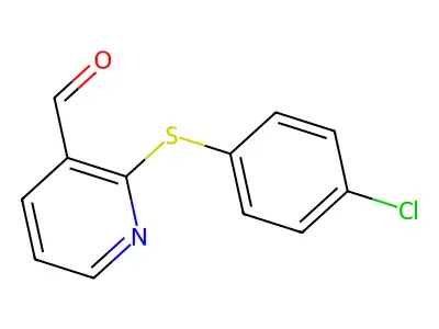 2-[(4-Chlorophenyl)Sulfanyl]Nicotinaldehyde structure