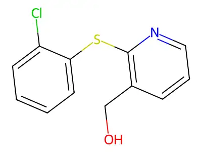 {2-[(2-Chlorophenyl)sulfanyl]-3-pyridinyl}methanol structure