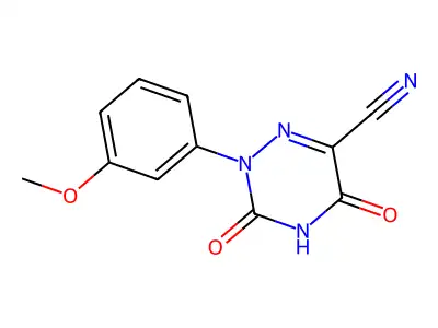 2-(3-Methoxyphenyl)-3,5-dioxo-2,3,4,5-tetrahydro-1,2,4-triazine-6-carbonitrile structure