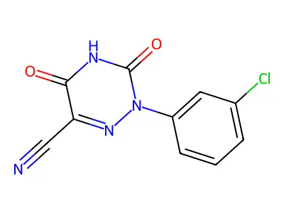 2-(3-Chlorophenyl)-3,5-dioxo-2,3,4,5-tetrahydro-1,2,4-triazine-6-carbonitrile structure