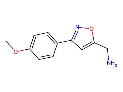[3-(4-Methoxyphenyl)-1,2-oxazol-5-yl]methanamine structure