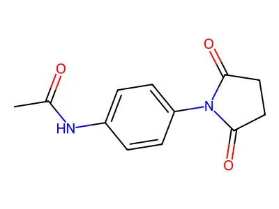 N-[4-(2,5-dioxopyrrolidin-1-yl)phenyl]acetamide structure