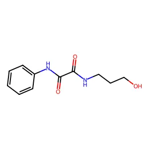 N-(3-hydroxypropyl)-N'-phenylethanediamide structure