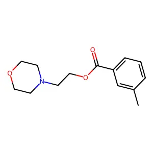 2-Morpholin-4-ylethyl 3-methylbenzoate structure