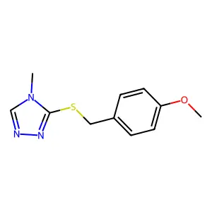 3-[(4-Methoxyphenyl)methylsulfanyl]-4-methyl-1,2,4-triazole structure