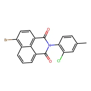 6-bromo-2-(2-chloro-4-methylphenyl)-1H-benzo[de]isoquinoline-1,3(2H)-dione structure
