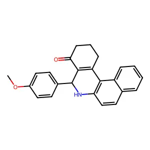 5-(4-Methoxyphenyl)-2,3,5,6-tetrahydrobenzo[a]phenanthridin-4(1H)-one structure