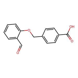 4-((2-Formylphenoxy)methyl)benzoic acid structure