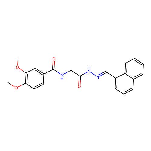 3,4-Dimethoxy-N-(2-(2-(1-naphthylmethylene)hydrazino)-2-oxoethyl)benzamide structure