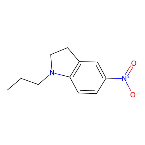 5-Nitro-1-propylindoline structure