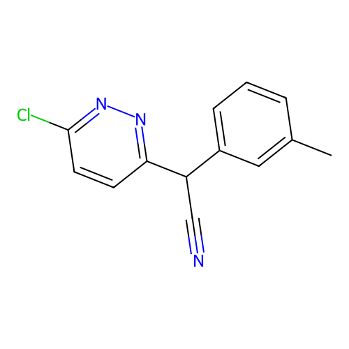 (6-Chloropyridazin-3-yl)(3-methylphenyl)acetonitrile structure