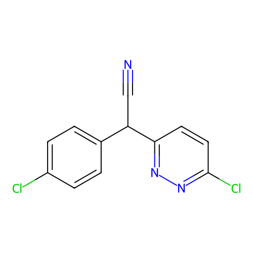 2-(4-Chlorophenyl)-2-(6-chloropyridazin-3-yl)acetonitrile structure