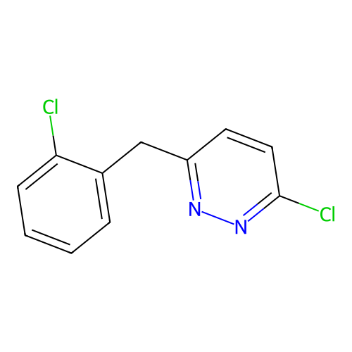 3-Chloro-6-[(2-chlorophenyl)methyl]pyridazine structure