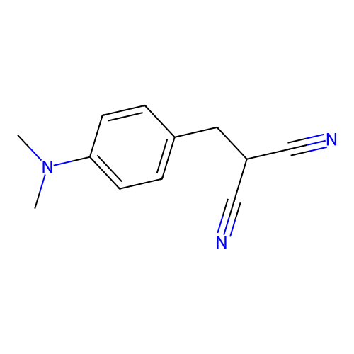 2-[[4-(Dimethylamino)phenyl]methyl]propanedinitrile structure