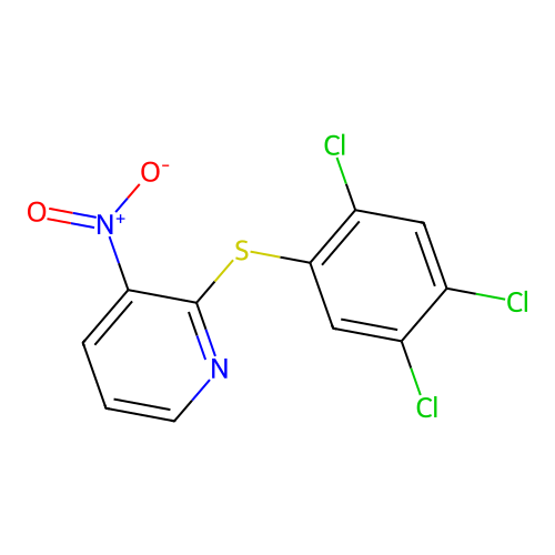 3-Nitro-2-(2,4,5-trichlorophenyl)sulfanylpyridine structure