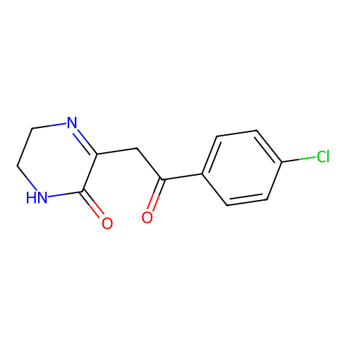 3-[2-(4-Chlorophenyl)-2-oxoethyl]-5,6-dihydro-2(1H)-pyrazinone structure