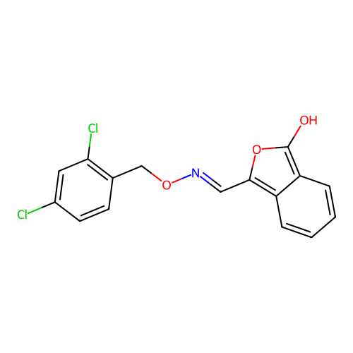 3-[(2,4-Dichlorophenyl)methoxyiminomethyl]-2-benzofuran-1-ol structure