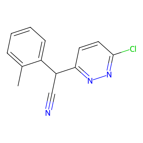 2-(6-Chloropyridazin-3-yl)-2-(2-methylphenyl)acetonitrile structure