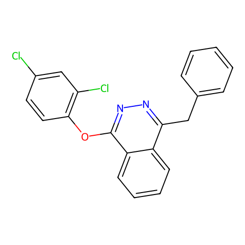 1-Benzyl-4-(2,4-dichlorophenoxy)phthalazine structure