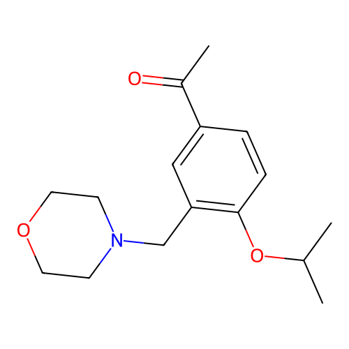 1-[4-Isopropoxy-3-(4-morpholinylmethyl)phenyl]ethanone structure