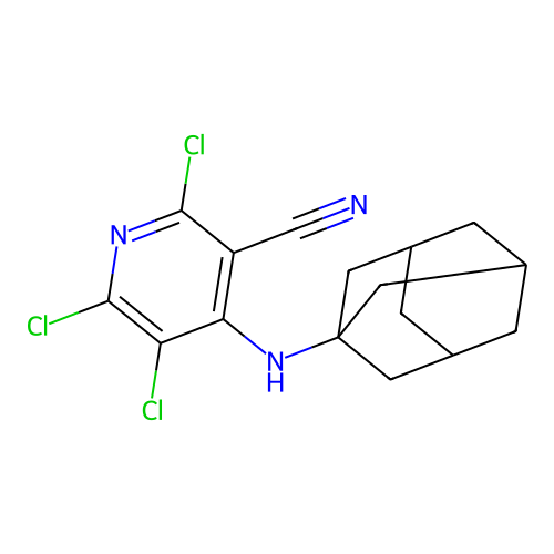 4-(Adamantan-1-ylamino)-2,5,6-trichloro-nicotinonitrile structure