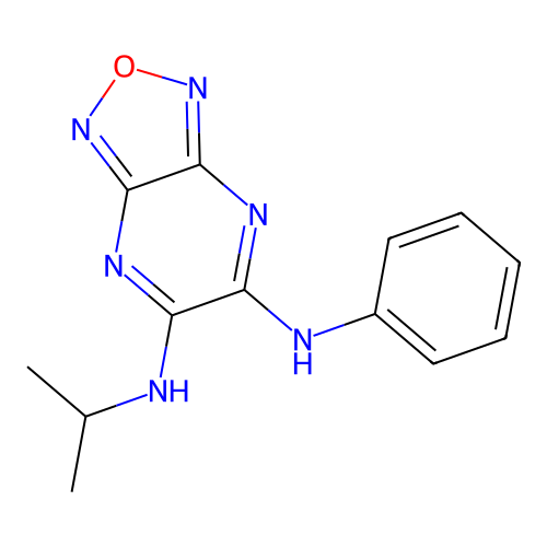 N-Isopropyl-N'-phenyl-[1,2,5]oxadiazolo[3,4-b]pyrazine-5,6-diamine structure
