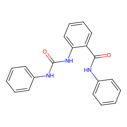 N-phenyl-2-[(phenylcarbamoyl)amino]benzamide structure