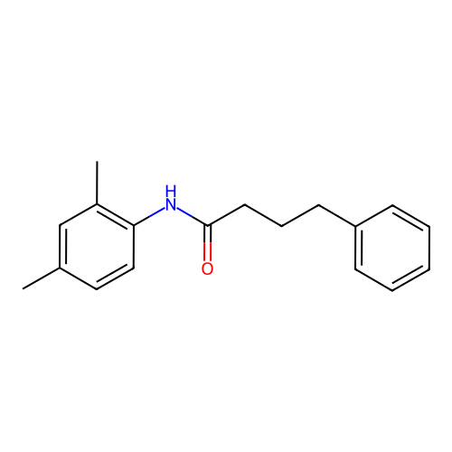N-(2,4-dimethylphenyl)-4-phenylbutanamide structure