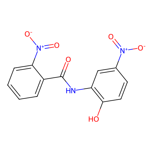 N-(2-hydroxy-5-nitrophenyl)-2-nitrobenzamide structure