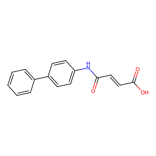 4-Oxo-4-(4-phenylanilino)but-2-enoic acid structure
