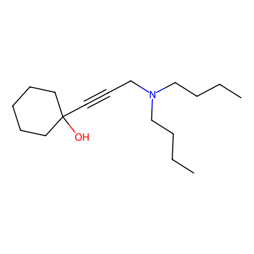 1-(3-(Dibutylamino)prop-1-yn-1-yl)cyclohexanol structure