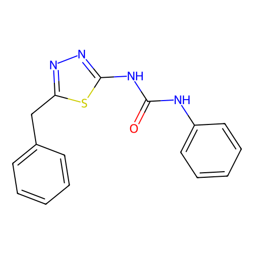 1-(5-Benzyl-1,3,4-thiadiazol-2-yl)-3-phenylurea structure