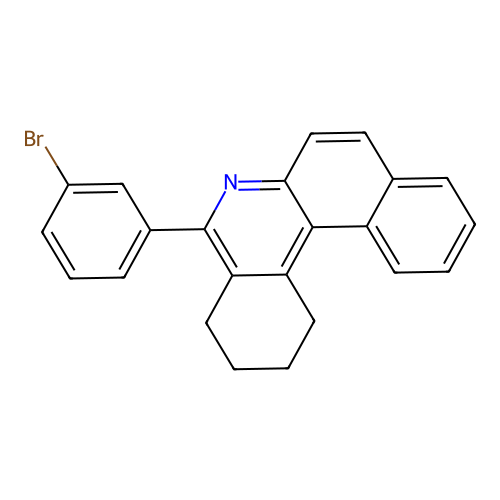 5-(3-Bromophenyl)-1,2,3,4-tetrahydrobenzo[a]phenanthridine structure