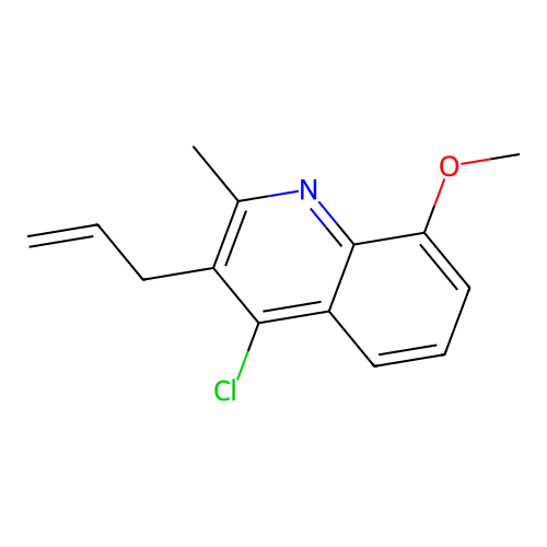 4-Chloro-8-methoxy-2-methyl-3-prop-2-enylquinoline structure