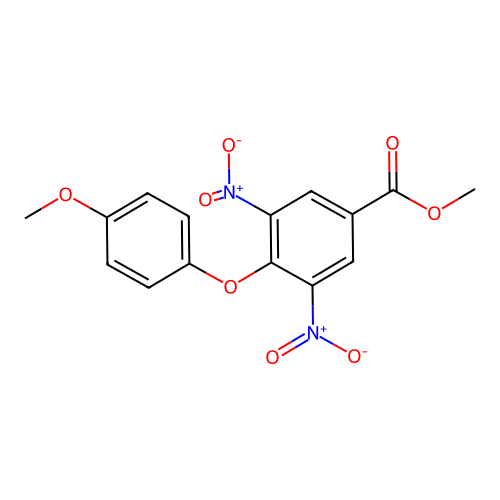 Methyl 3,5-dinitro-4-(4-methoxyphenoxy)-benzoate structure