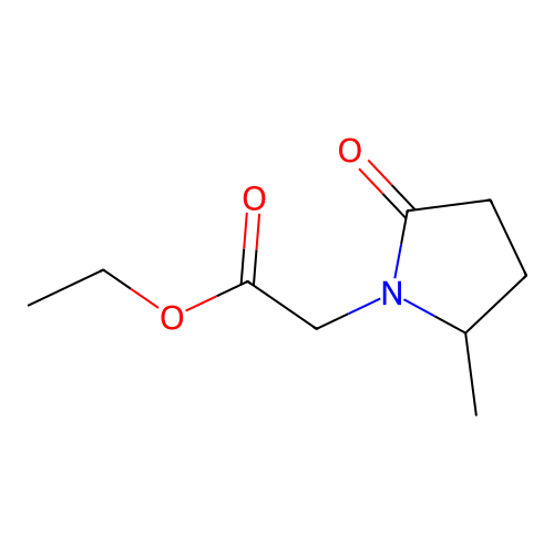 1-Pyrrolidineacetic acid, 2-methyl-5-oxo-, ethyl ester structure